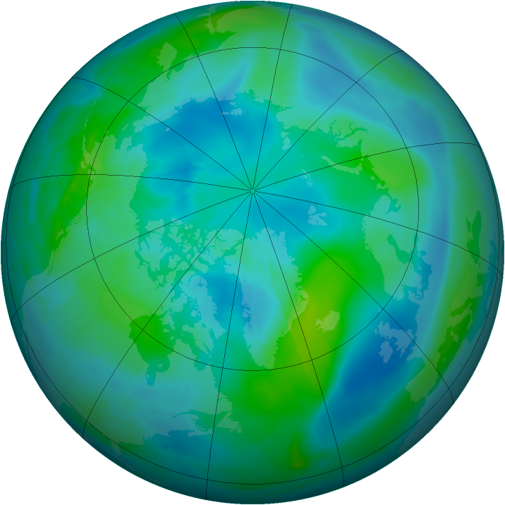 Arctic ozone map for 26 September 2008